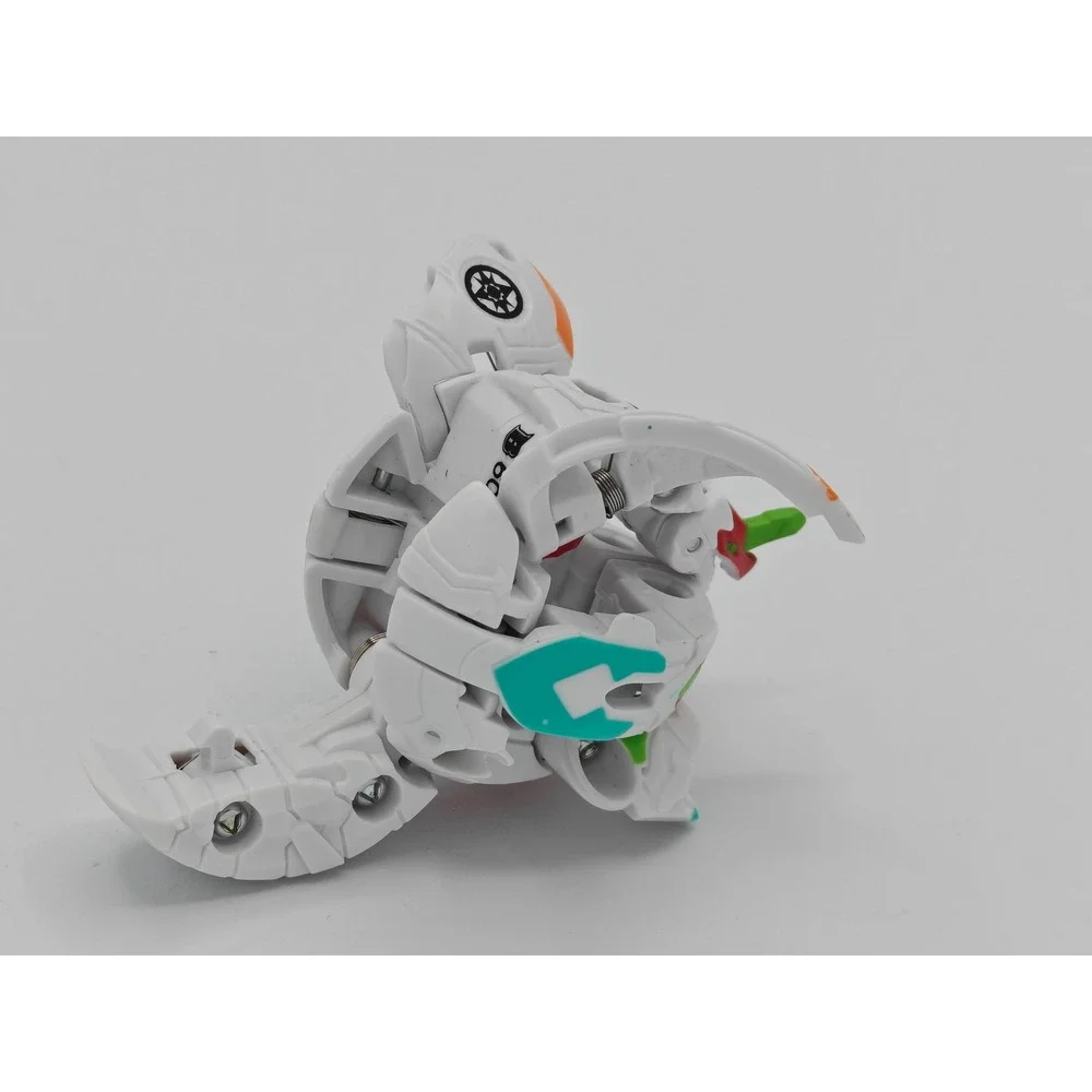 Bakugan Armored Alliance White Red Haos/Pyrus Dragonoid & Tretorous‎ Fusion B600